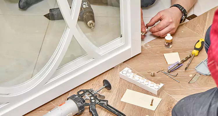 Interior Patio Door Casing Repair in Sarasota Springs, FL